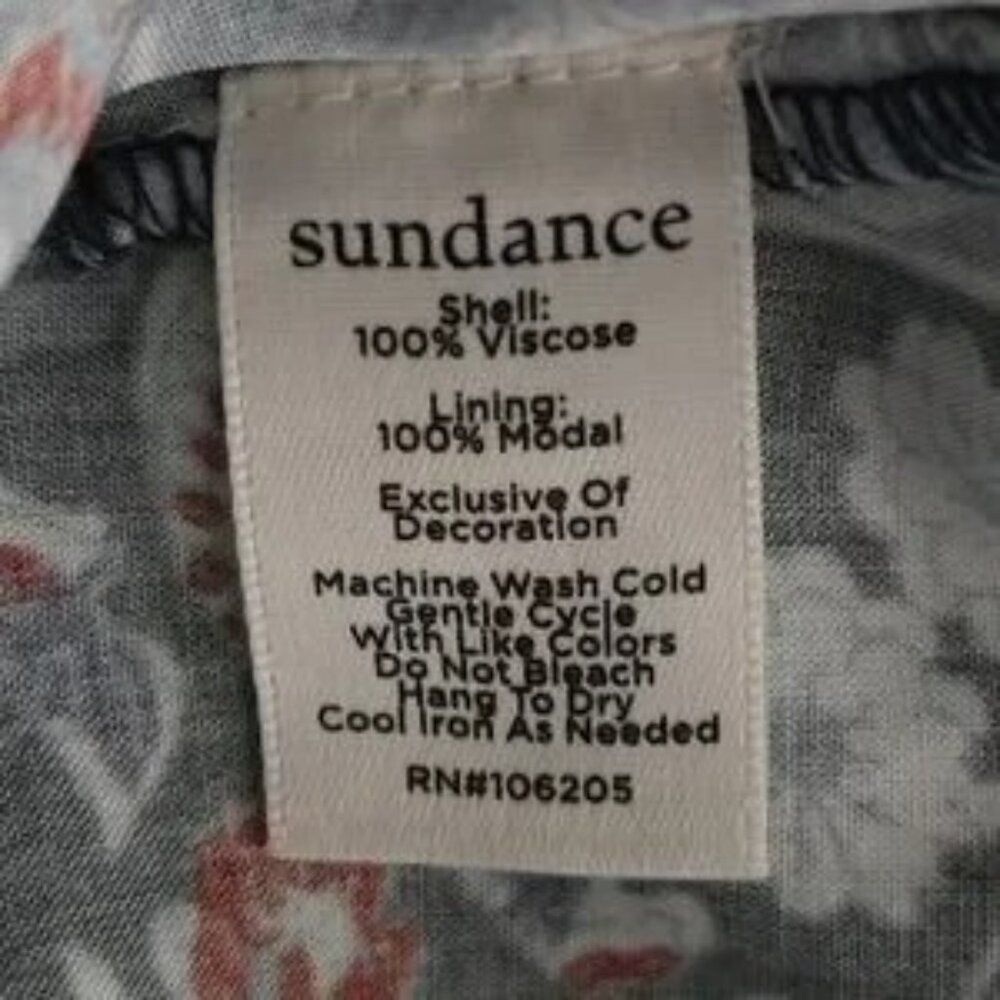 Sundance Boho Mixed Print Patchwork V-Neck Shift Dress Size Small - Picture 8 of 8